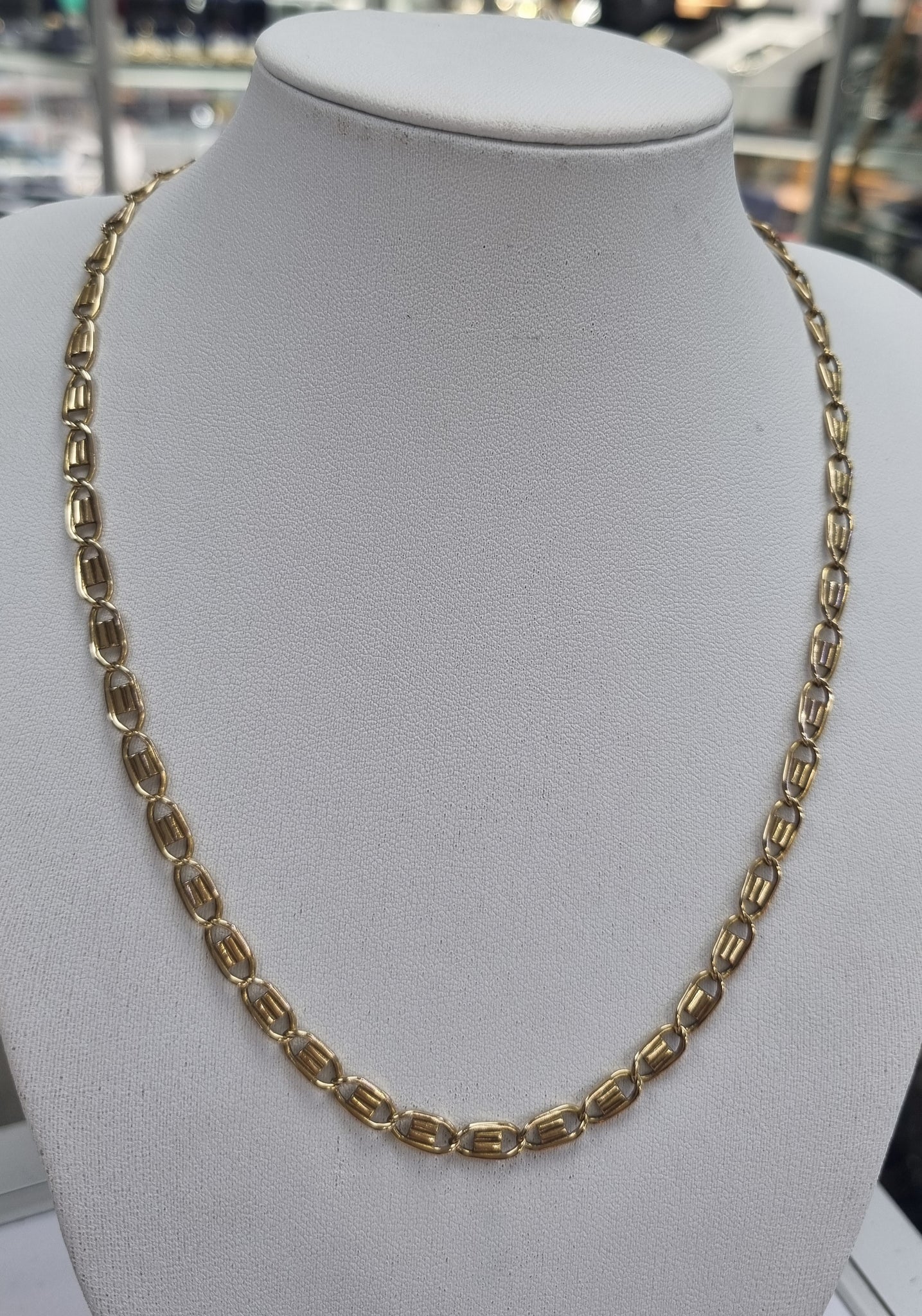 9ct gold chain 18"