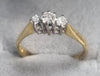 18ct Gold Diamond Ring Size "L"
