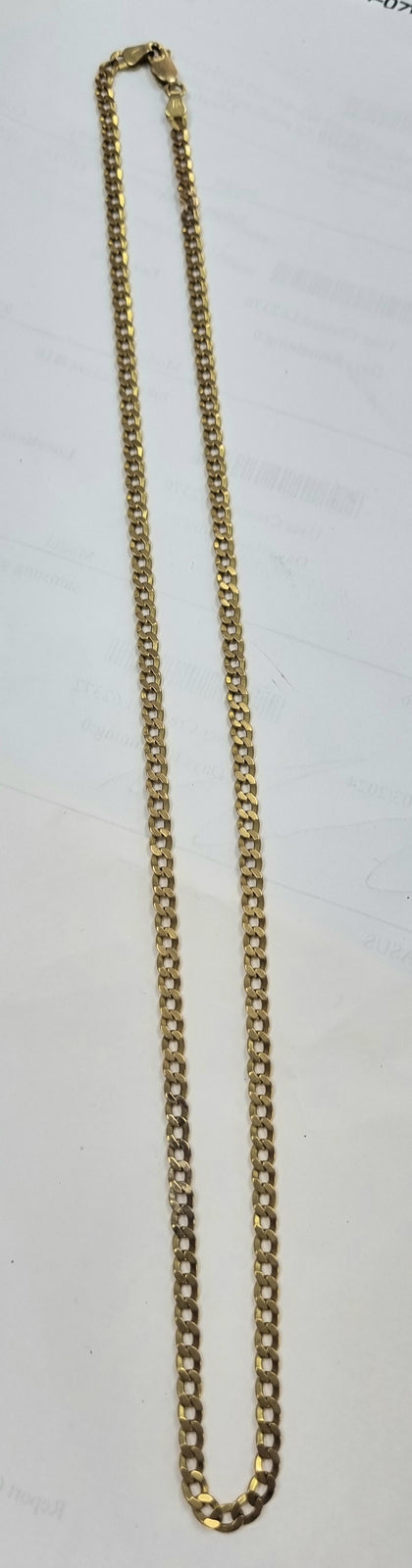 9ct Gold Curb Chain 21