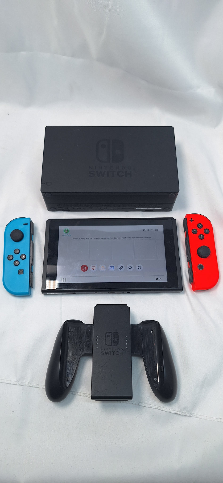 Nintendo Switch 32GB handheld console Neon red blue boxed