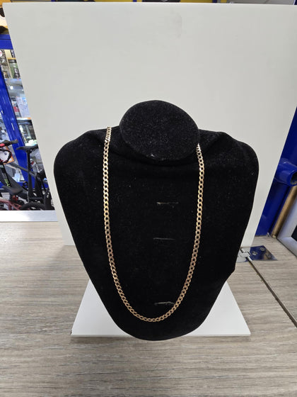 9ct curb necklace 24