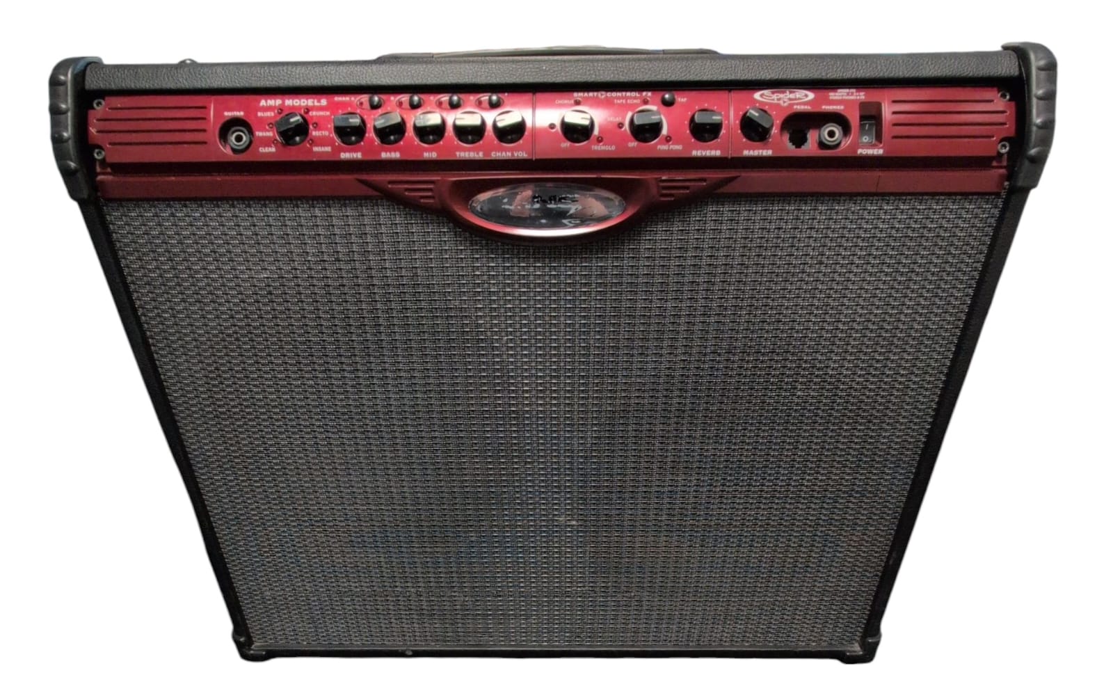 Line Spider 212 100 Watts 2 12 inch Stereo Speakers and FX with Line FB4 4 Chanel Foot Pedal "Collection Only"