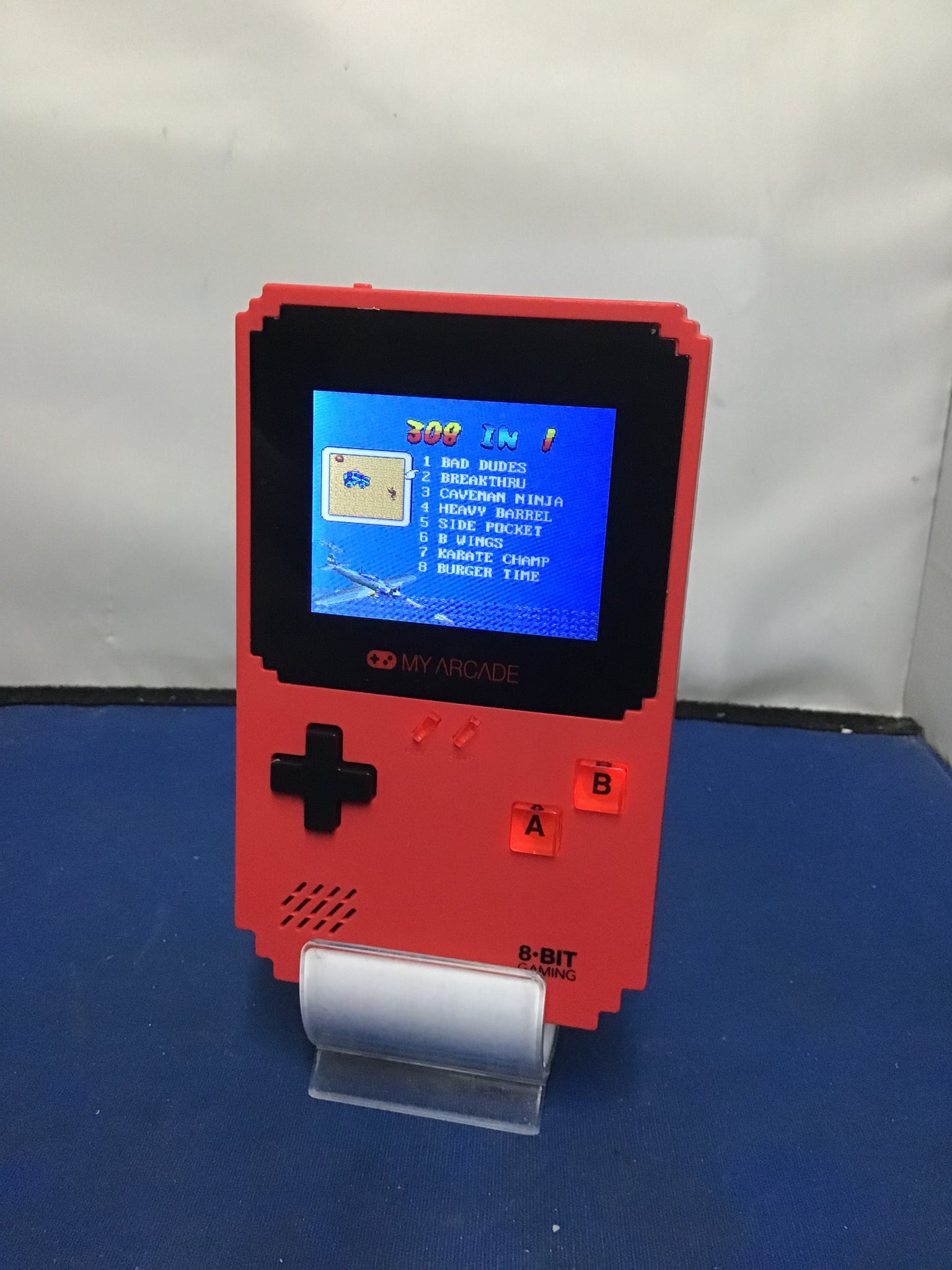 Red Handheld Gaming Console