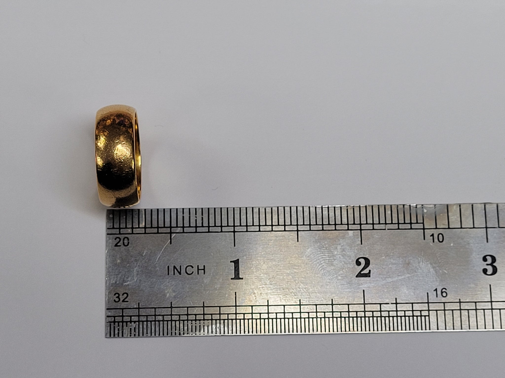 22ct Wide Wedding Band - Size M
