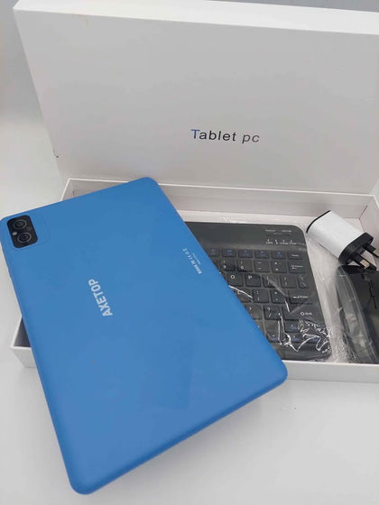 AXETOP 10 inch Tablet PC 128GB/12GB RAM Blue With Keyboard & Mouse