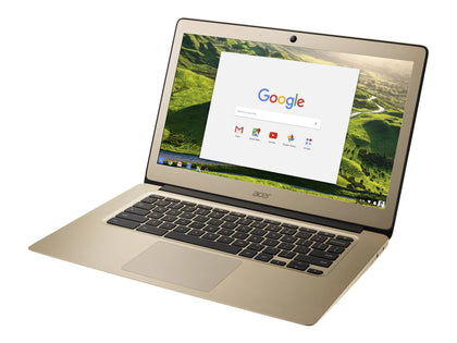 Acer 14 CB3-431 Intel Celeron N3060 2GB 32GB 14 Inch Chromebook - Gold.