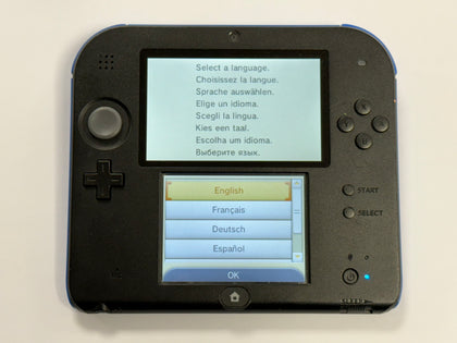 nintendo 2ds black and blue