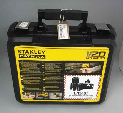 Stanley FatMax 18V Cordless Combi Hammer Drill With 2 Batteries, used