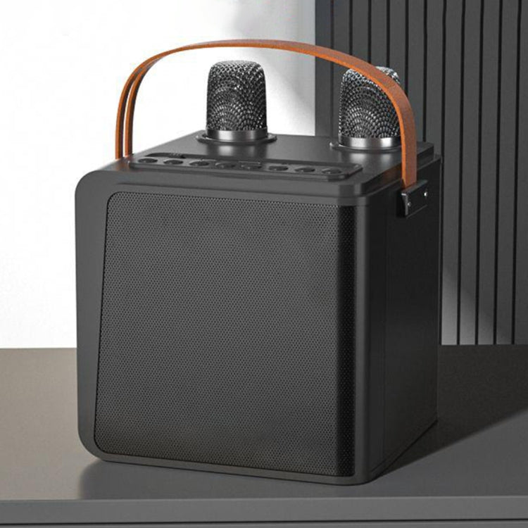 ** Collection Only** NEWRIXING NR8807 Bluetooth Speaker Wireless Music Player with Dual TWS Handheld Noise Reduction Microphone - Black