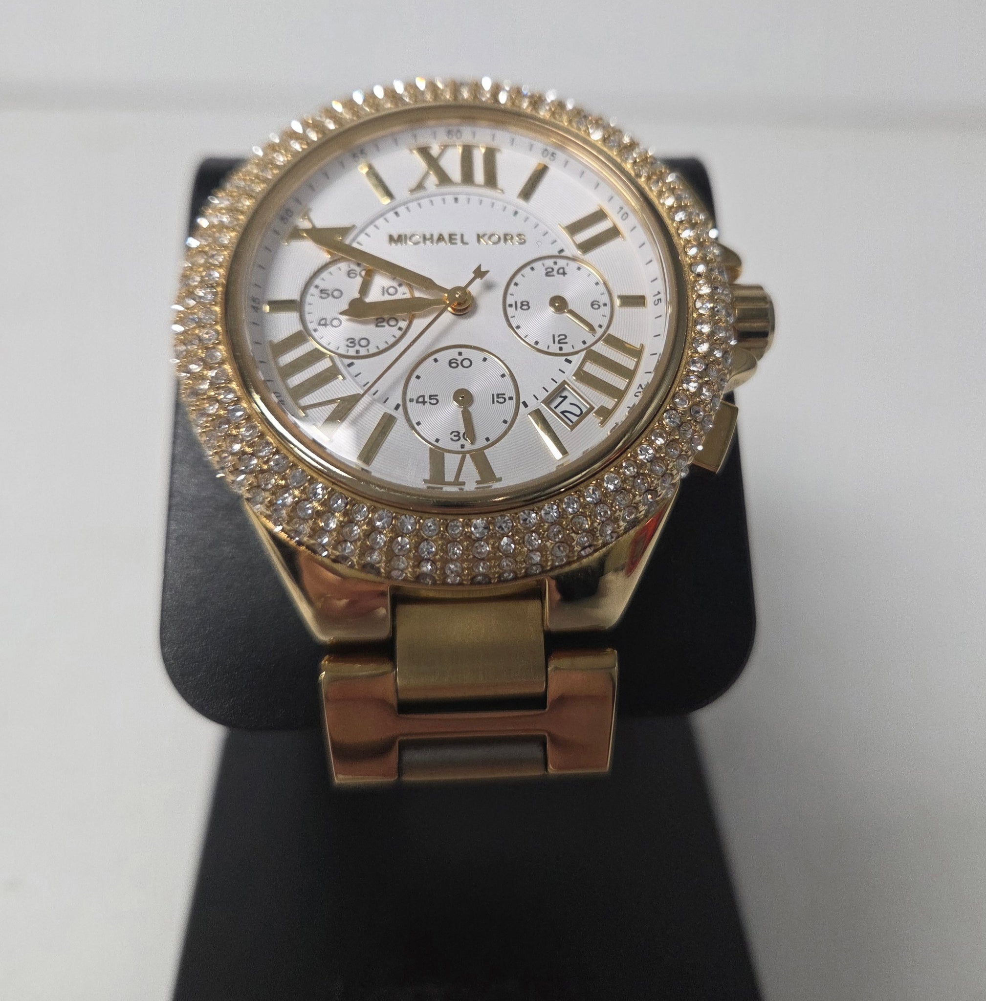 Michael Kors  MK-6994 Oversized Camille Pavé Gold-Tone Watch