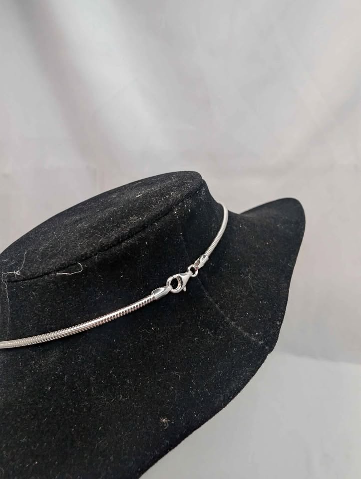 925 Sterling Silver Chain Necklace With Opening Locket - 24" Long - 12 Grams *BRAND NEW*