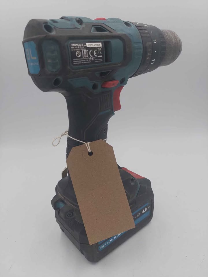 Erbauer Brushless Combi Drill, ECD18-LI, With 4.0Ah Battery