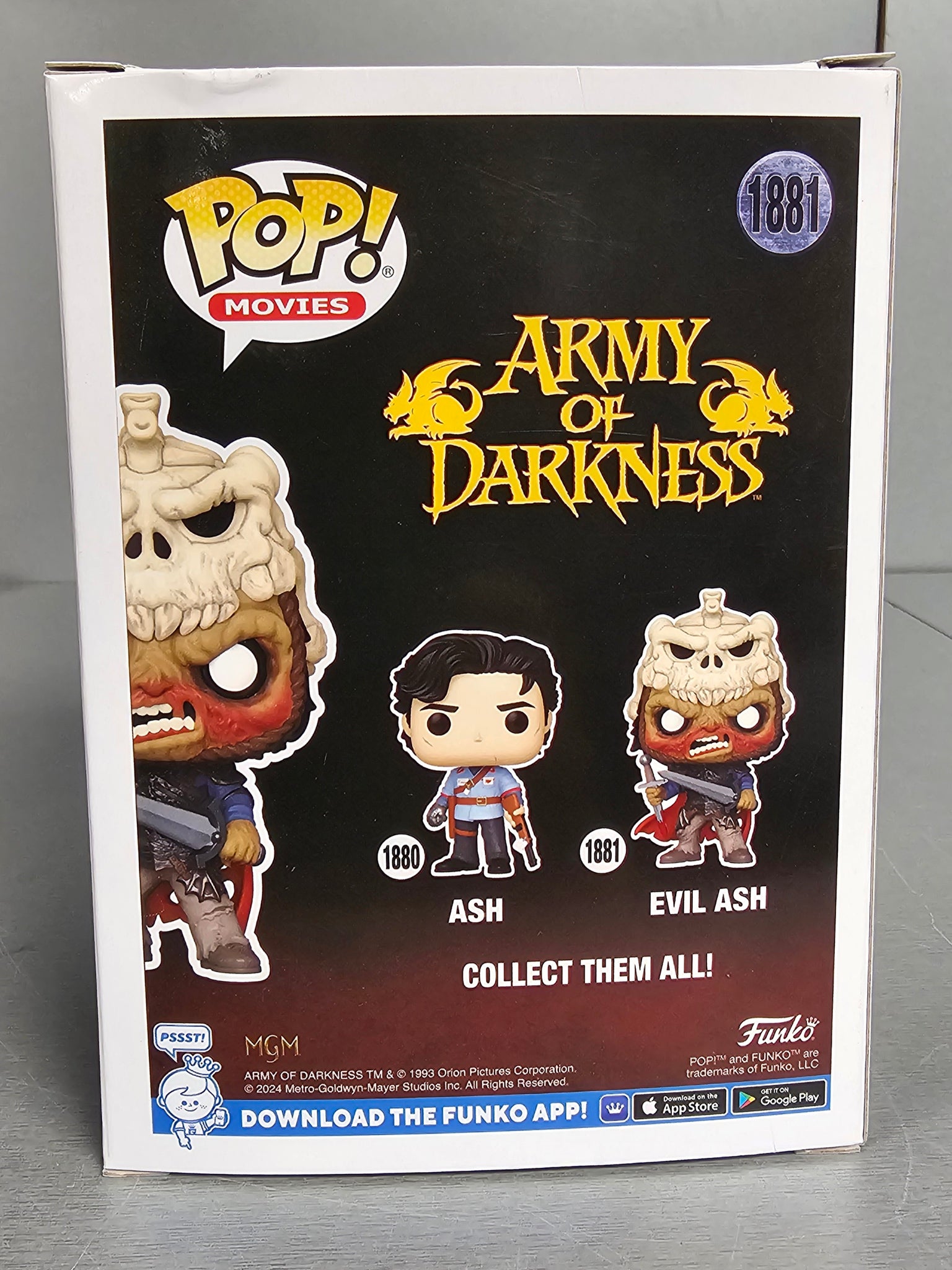 Funko POP! Army Of Darkness N° 1881 – Evil Ash **Collection Only**