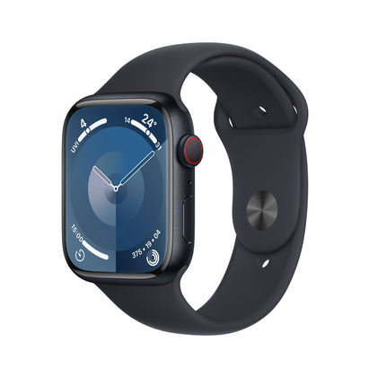 Apple Watch Series 9 - 45mm - GPS + Cellular - Midnight Aluminium Case - Midnight Sport Band - S/M