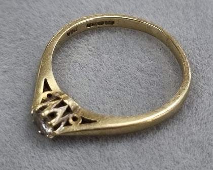 9ct Gold Diamond Ring 0.15ct