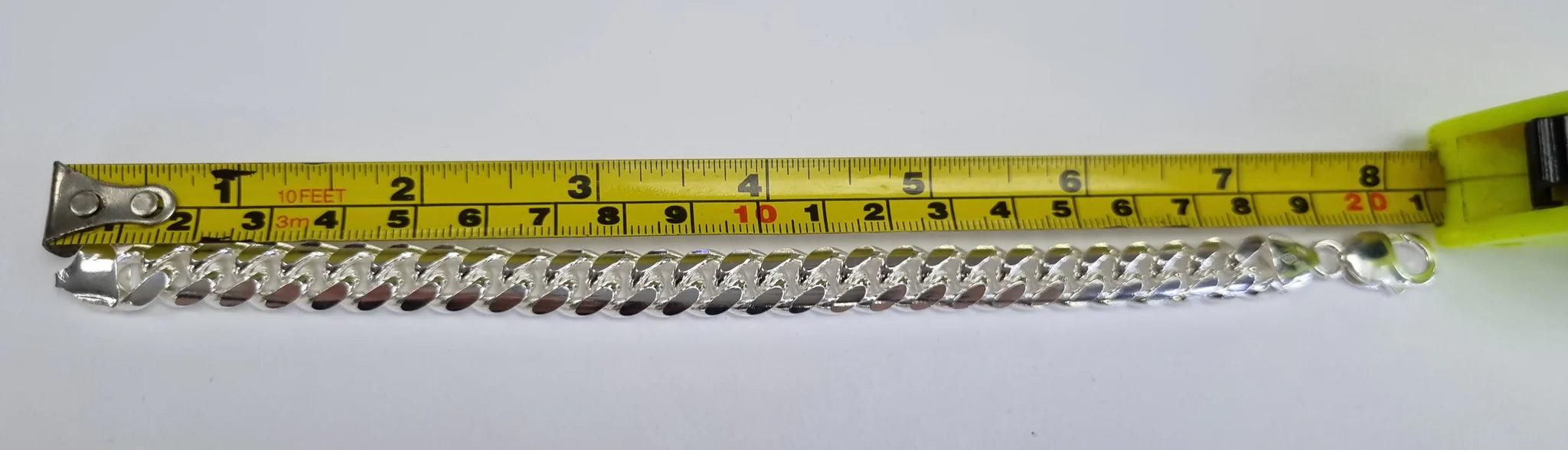 Silver Curb Bracelet 8.5" Brand New