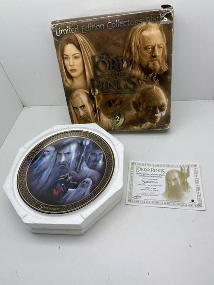 LORD OF THE RINGS LIMITED EDITION COLLECTOR PLATE SERIES 2 SARUMAN