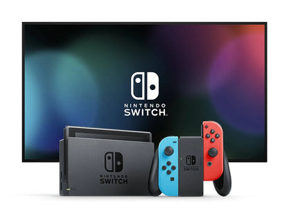 Nintendo Switch Neon Red And Blue Version 2 - No Dock