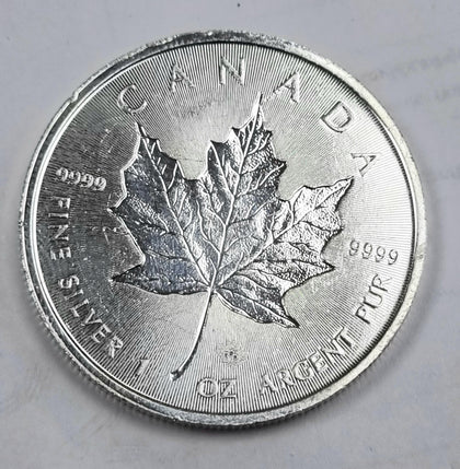 2018 Canada $5 1oz Silver Double Incuse Maple Leaf Bullion Coin .9999