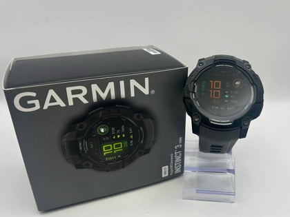 Garmin Instinct 3 Amoled Smartwatch - 50mm Black With Garmin HRM 200Xs-a Heart Rate Monitor
