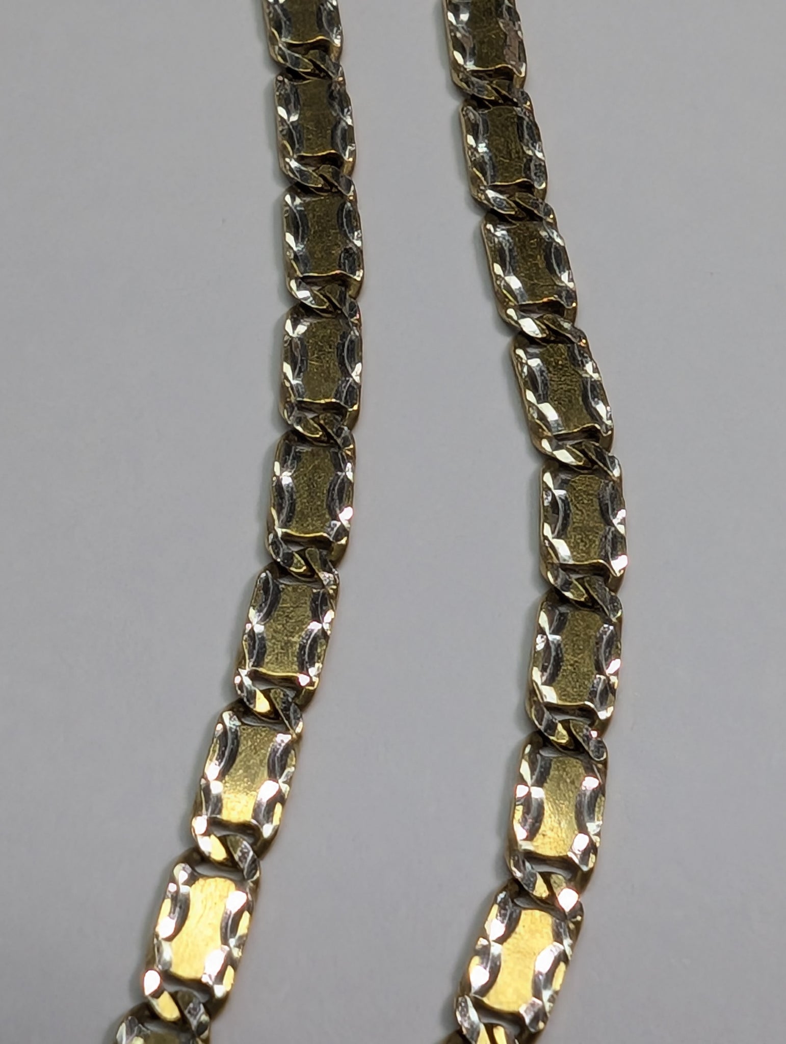 18ct Yellow & White Gold Necklace with (Love) Pendant