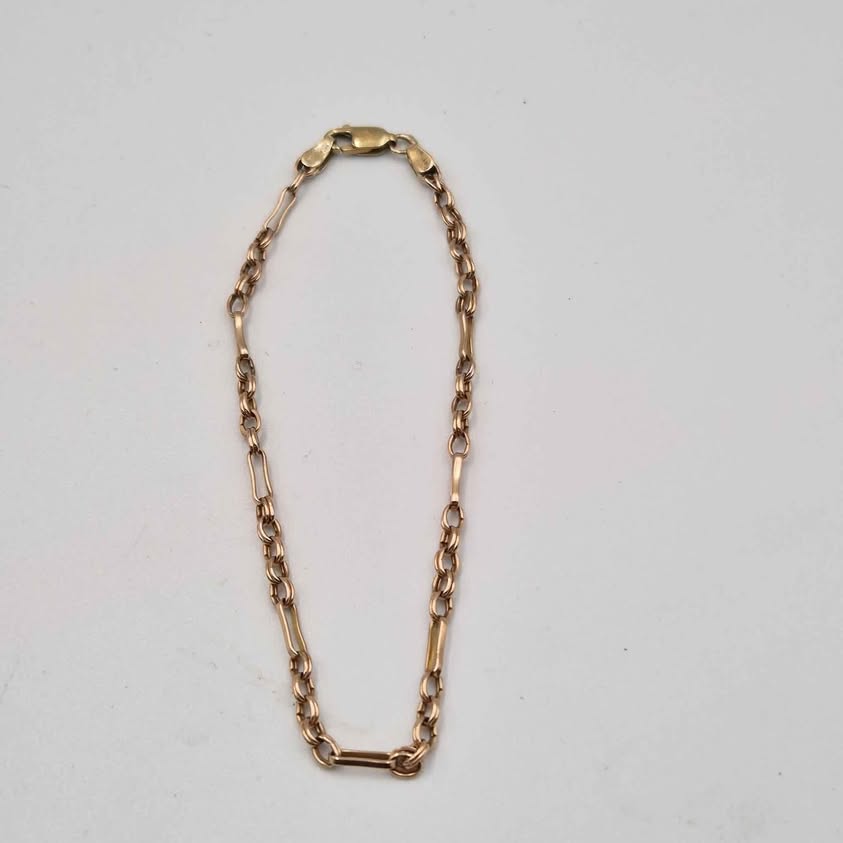 9ct Yellow Gold 3 In 1 Belcher Bracelet - 8" Long - 3.25 Grams