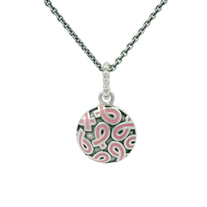 PANDORA BREAST CANCER AWARENESS NECKLACE 925 SILVER
