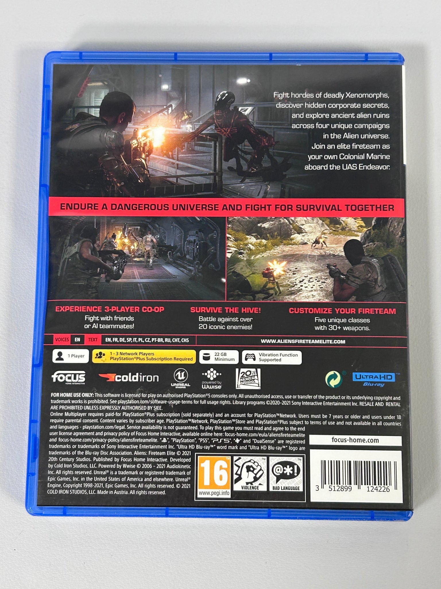 Aliens: Fireteam Elite PS5 Games (Collection Only)
