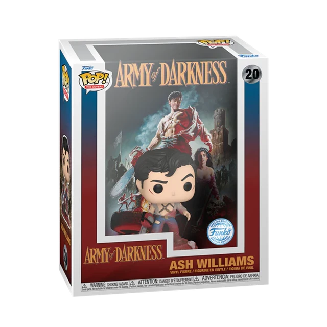 Ash Williams 20 Army of Darkness hmv Exclusive Funko Pop Vinyl DVD Cover