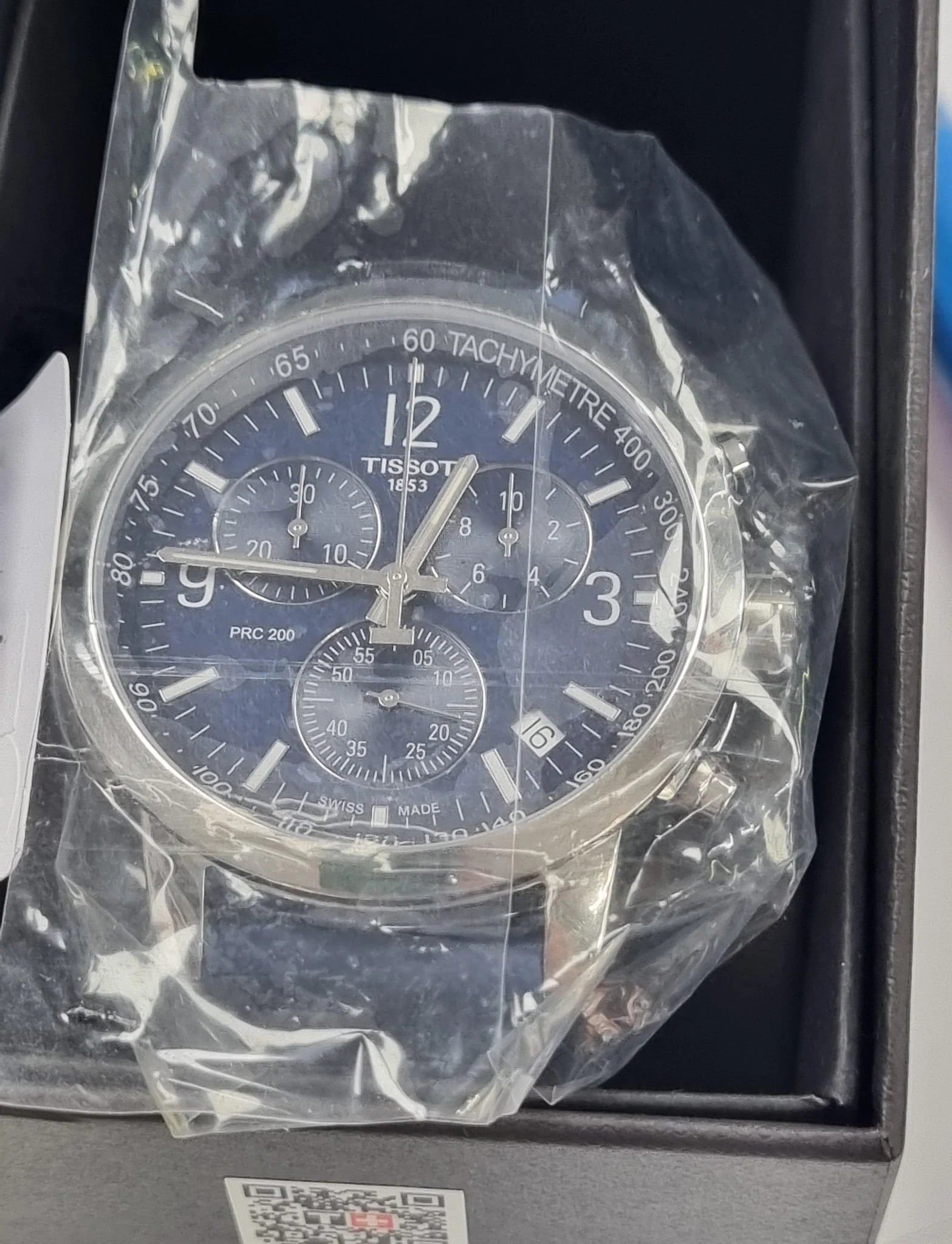 Tissot PRC 200 Chronograph Quartz Blue Dial Men's Watch (OPENBOX)