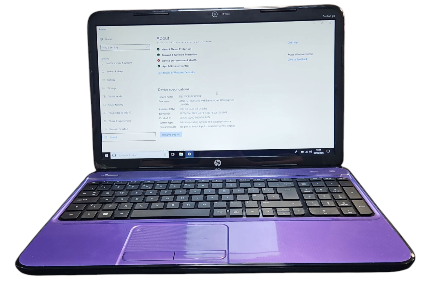 Hp Pavillion G6 Laptop Pentium Radeon