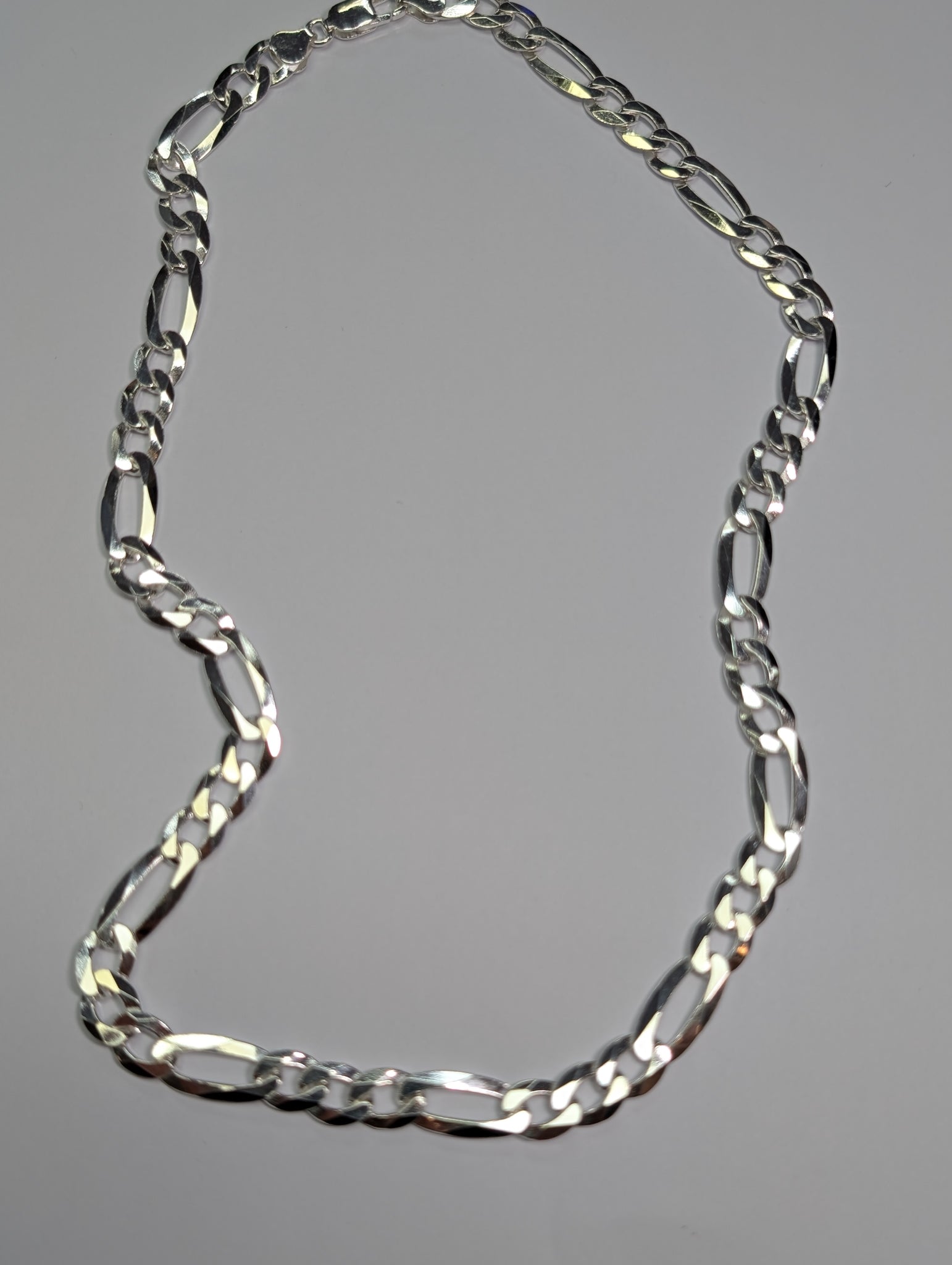 Brand New Silver Figaro Chain