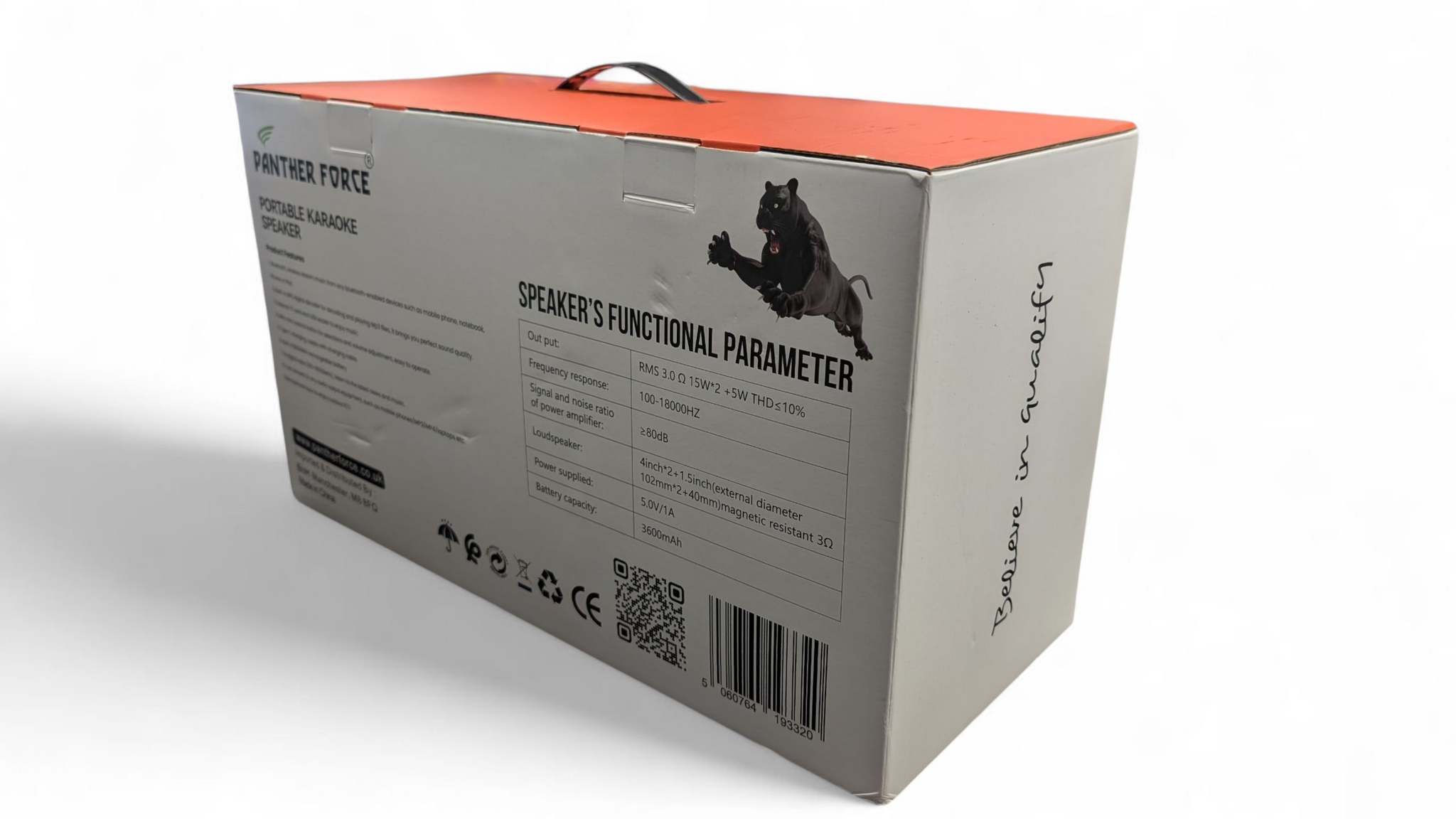 Panther Force (PF306) Portable Karaoke Speaker*Boxed in Brand New Condition** COLLECTION ONLY