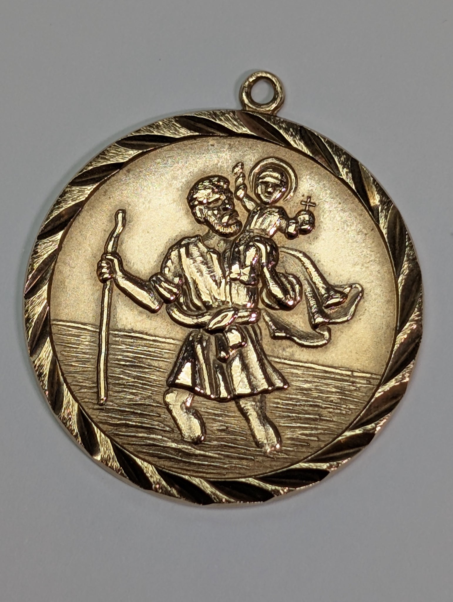 9ct Gold St Christopher Pendant