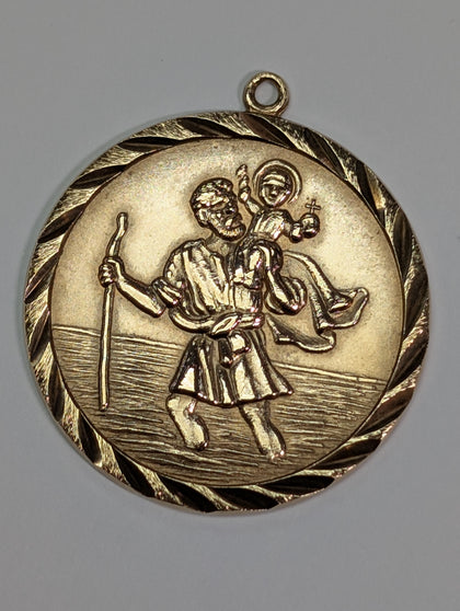 9ct Gold St Christopher Pendant