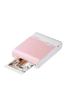 Canon Selphy Square QX10 Wireless Photo Printer Including 20 Shots - Pink.