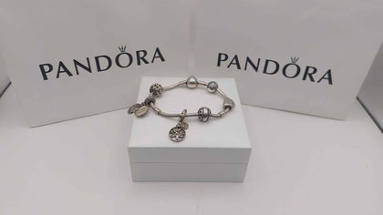 Pandora Bracelet plus 6 Charms 925 boxed