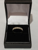 9ct White Gold Half Eternity Ring with Clear Stones - Size L - 2.1g