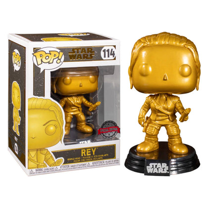 Funko Star Wars - Rey Metallic Gold Pop! Vinyl Figure #114 **Collection Only**