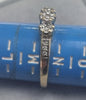 9ct Gold Triple Diamond Cluster Ring Size M1/2