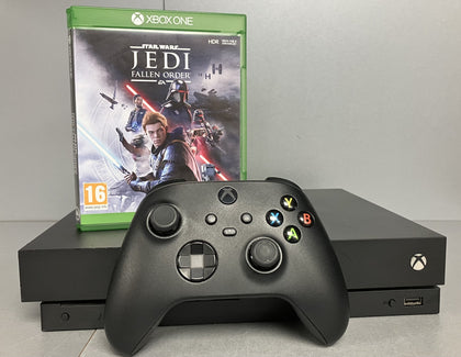 Microsoft Xbox One X Black 1TB Console Bundle ( + Star Wars Jedi Fallen Order )