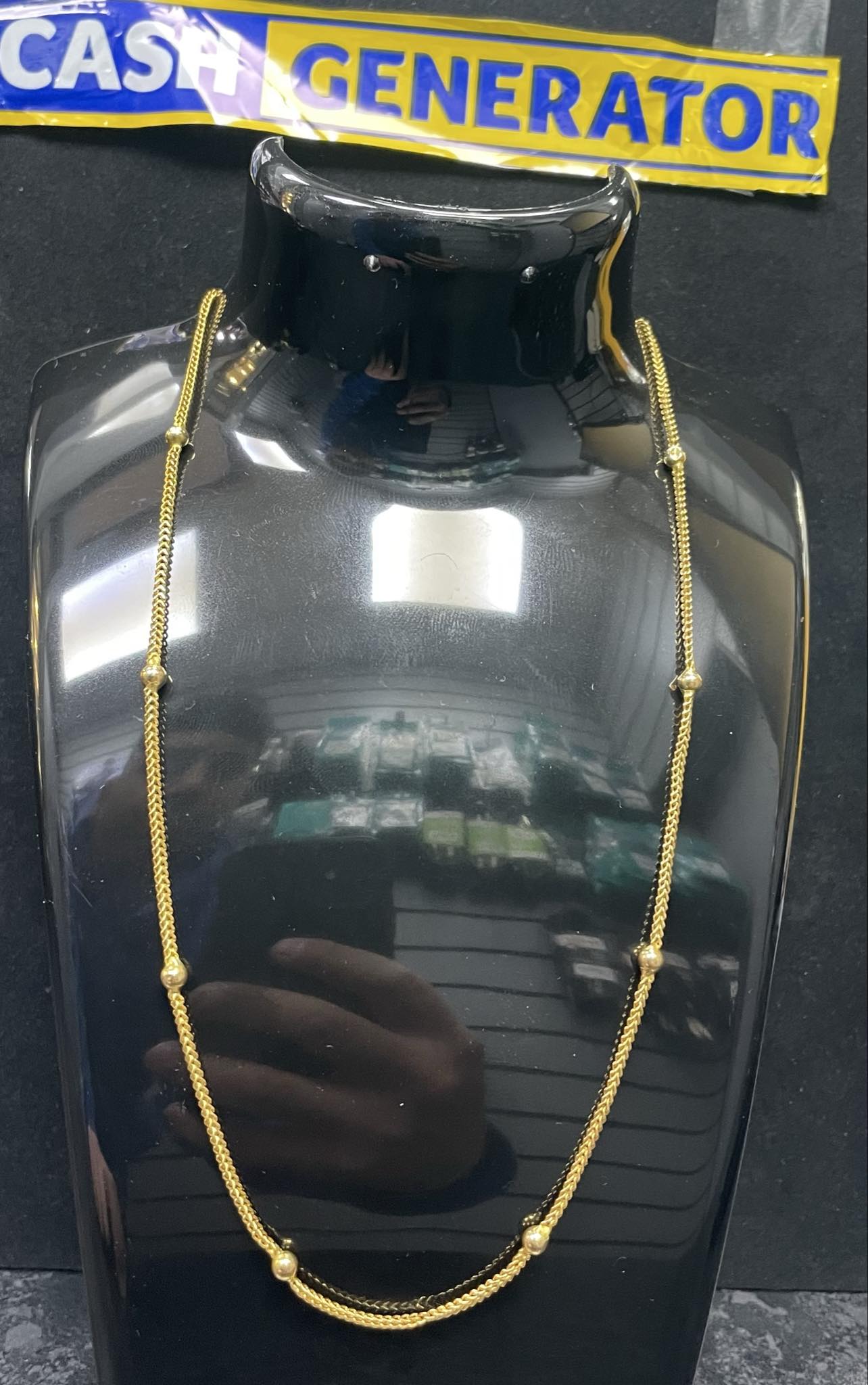 22ct Gold Ball Chain 7.88g, 17"