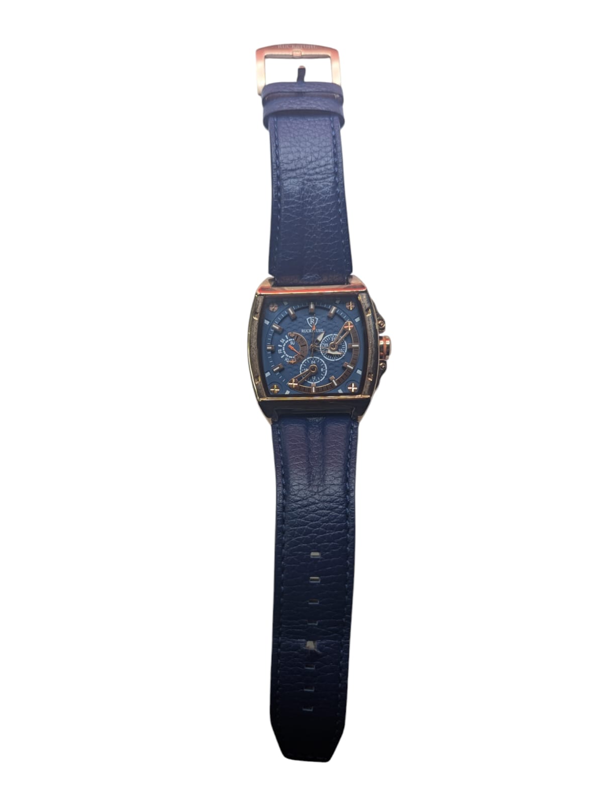 ***SALE***  Men's Rucksthul rose gold and blue watch