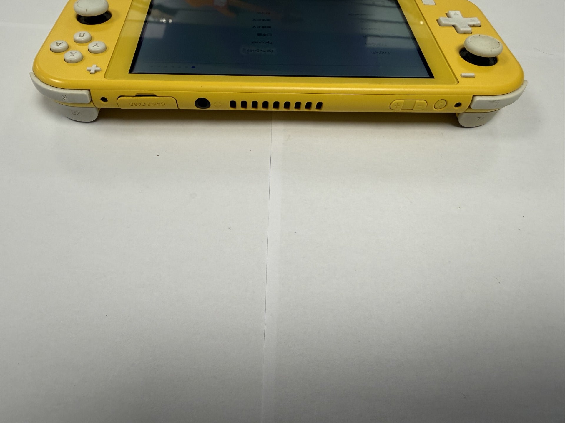 Nintendo switch lite yellow.