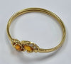18ct Gold Citrine Bangle