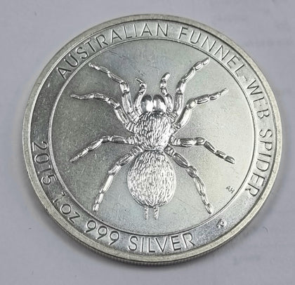 2015 1oz Silver Australian Funnel - Web Spider -t