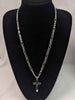 925 Sterling Silver 3-In-1 Figaro 3-in-1 Chain With Cross Pendant - 26.6 Grams - 24" Long *BRAND NEW