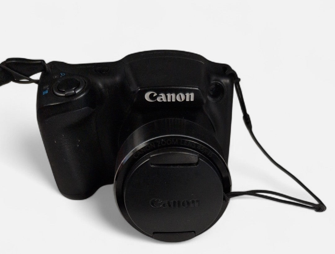 Canon PowerShot SX430 IS 20MP 45x 箱充電器付き Canon PowerShot SX430 IS Digital Compact Camera - Black (Renewed