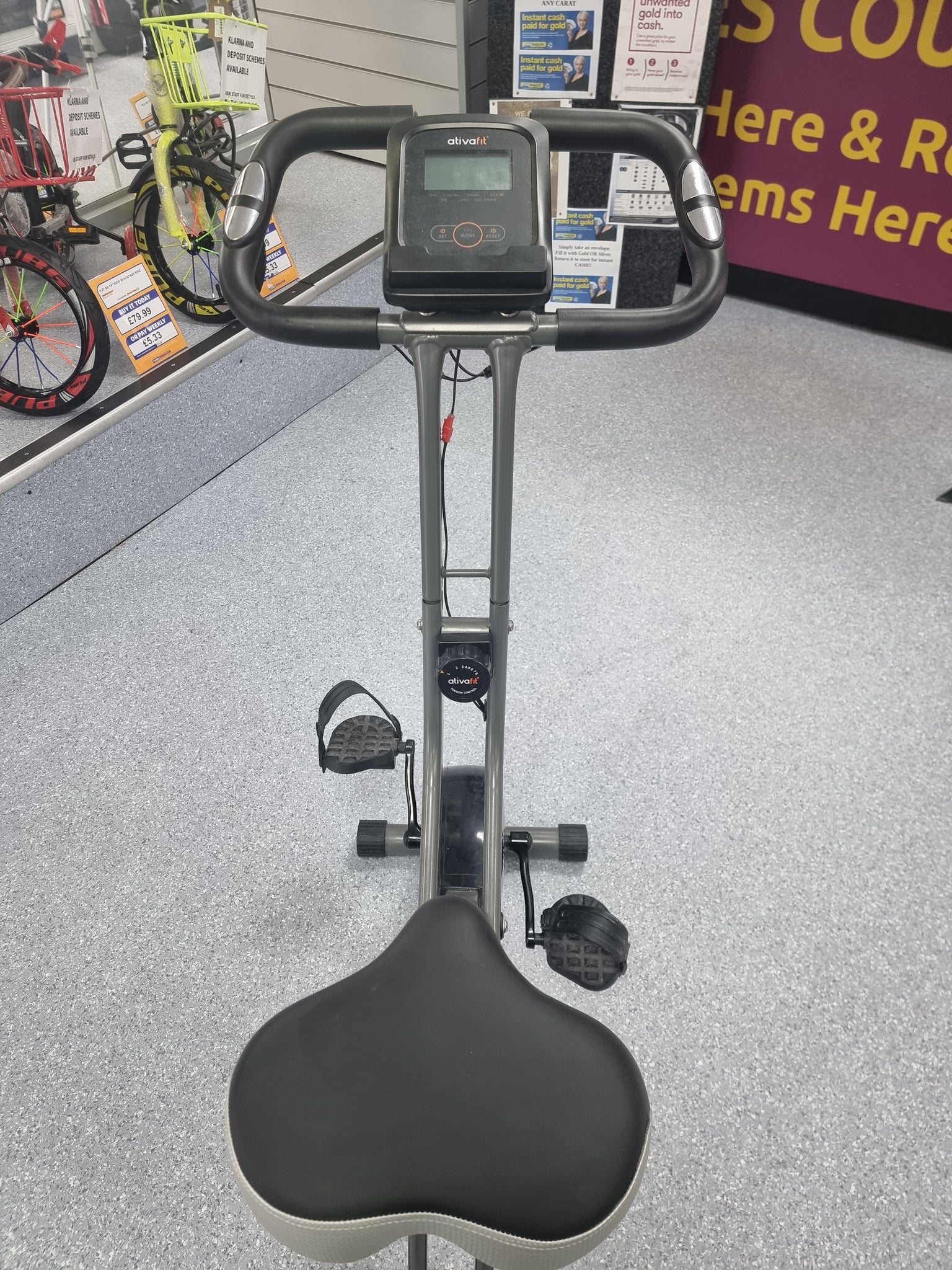 Ativafit excercise bike, Ativafit exercise bikes are typically foldable, have a magnetic resistance system