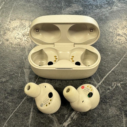 Sony WF-1000XM4 White- Noise Cancelling Wireless Earbud Headphones